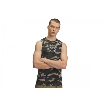 Under Armour Project Rock Camo Μπλούζα Αμάνικη Ανδρική 