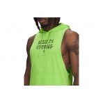 Under Armour Project Rock Wire Ανδρικό Αμάνικο T-Shirt με Κουκούλα