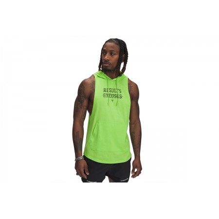 Under Armour Project Rock Wire Ανδρικό Αμάνικο T-Shirt με Κουκούλα