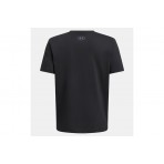Under Armour B Split Big Logo Κοντομάνικο T-Shirt Μαύρο