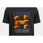 Under Armour B Split Big Logo Κοντομάνικο T-Shirt Μαύρο