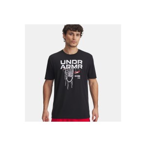 Under Armour M 60-40S Hoops Net Ss T-Shirt Ανδρικό (1390188 001)