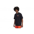 Under Armour Heavyweight Mix Tape Hoops Κοντομάνικο T-Shirt Μαύρο