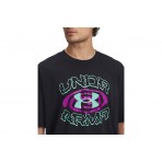 Under Armour Heavyweight Hoops Hoopnotic Κοντομάνικο T-Shirt Μαύρο