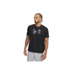 Under Armour Tech Print Fill Ανδρικό Κοντομάνικο T-Shirt Μαύρο