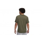 Under Armour Tech Print Fill Ανδρικό Κοντομάνικο T-Shirt Χακί