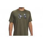 Under Armour Tech Print Fill Ανδρικό Κοντομάνικο T-Shirt Χακί