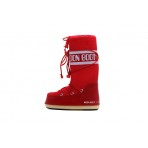 Moon Boot Icon Γυναικείες Μπότες Χιονιού Κόκκινες, Λευκές