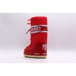 Moon Boot Icon Γυναικείες Μπότες Χιονιού Κόκκινες, Λευκές