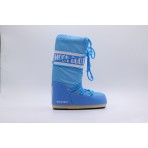 Moon Boot Icon Nylon Γυναικείες Μπότες Χιονιού Γαλάζιες