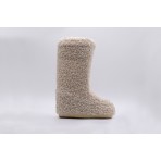 Moon Boot Icon Low Faux Fur Curly Γυναικείες Μπότες Χιονιού Εκρού