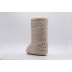 Moon Boot Icon Low Faux Fur Curly Γυναικείες Μπότες Χιονιού Εκρού