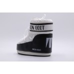 Moon Boot Icon Low Nylon Γυναικείες Μπότες Χιονιού Λευκό & Μαύρο