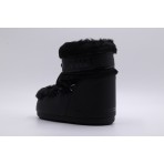 Moon Boot Icon Low Faux Fur Γυναικείες Μπότες Χιονιού Μαύρες