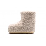 Moon Boot Icon Low Faux Fur Γυναικείες Μπότες Χιονιού Μπεζ