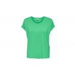 Only O-Neck Γυναικείο Κοντομάνικο T-Shirt Πράσινο
