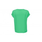 Only O-Neck Γυναικείο Κοντομάνικο T-Shirt Πράσινο