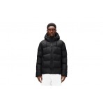 Rains Alta Unisex Puffer Μπουφάν με Κουκούλα Μαύρο