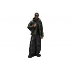 Rains Alta Unisex Puffer Μπουφάν με Κουκούλα Χακί