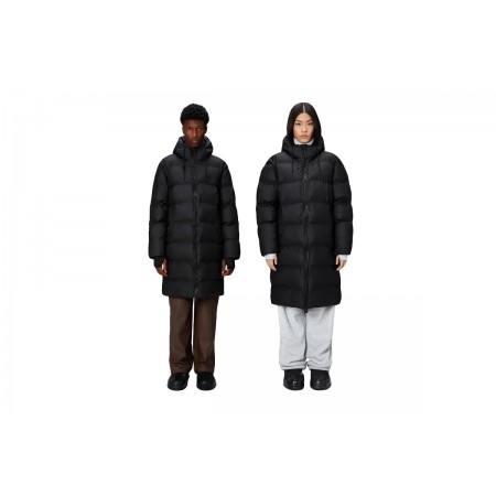 Rains Alta Long Puffer Μπουφάν με Κουκούλα Μαύρο