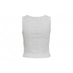 Only Onltine S-L Knot Top Jrs Crop Top Αμάνικο Γυναικείο (15177490 LIGHT GREY)