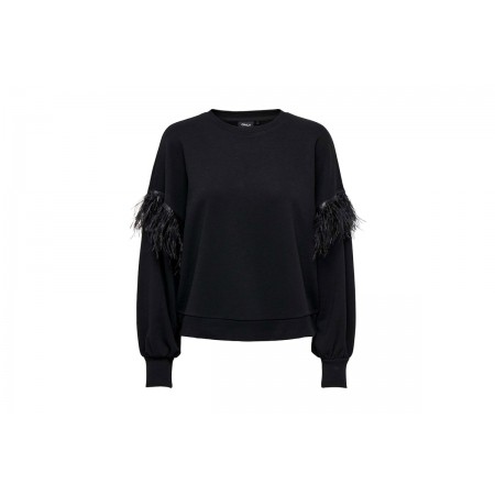 Only Feather L-S O-Neck Ub Swt Μπλούζα Με Λαιμόκοψη Γυναικεία 