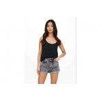 Only Onlcuba Paperbag Dnm Shorts Noos Σορτς Τζην Γυναικείο (15200196 GREY DENIM)