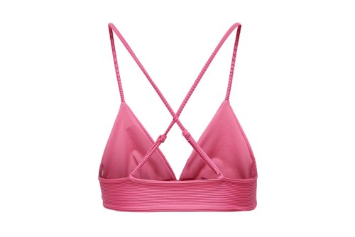 Only Onlbobby Life Rib Bikini Top Μαγιό Bikini Top Γυναικείο (15223709 FANDANGO PINK)
