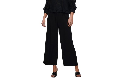 Only Onlcaly Life Hw Pb Wide Crop Pnt Noos Παντελόνα (15227051 BLACK)