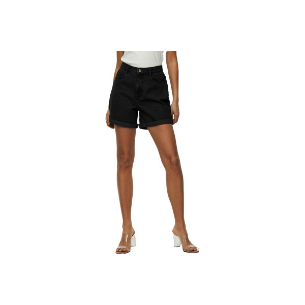 Only Onlvega Life High Waist Σορτς Τζιν Γυναικείο (15230571 BLACK DENIM)