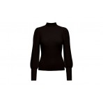 Only Onlkatia Ls Highneck Pullover Knt Noos Μπλούζα Πλεκτή (15232494 BLACK)
