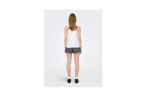 Only Onlkenya Rib Tank Top Jrs Μπλούζα Αμάνικη (15234659 WHITE)