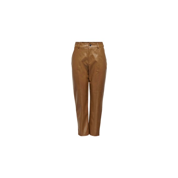 Only Onljacky Faux Leather Ancle Pant Otw Παντελόνι Casual (15235370 TOFFE)