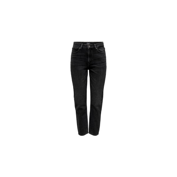 Only Onlemily Hw Str Mum Παντελόνι Τζιν Γυναικείο (15235780 BLACK DENIM-NAS997)