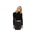 Only Onlella L-S Cropped Pullover Knt Crop Top Μακρυμάνικο (15237835 BLACK)
