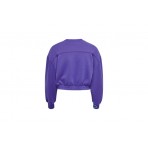Only Onlscarlett L-S Cropped O-Neck Swt Crop Top Μακρυμάνικο (15241293 DEEP BLUE)