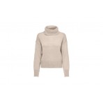 Only Cowlneck Pullover Knt Noos Μπλούζα Πλεκτή Γυναικεία (15243909 PUMICE STONE)