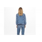 Only Onlekat Life Ls Ovs Μπουφάν Τζιν Γυναικείο (15248786 MEDIUM BLUE DENIM)