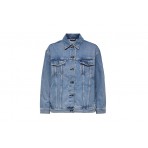 Only Onlekat Life Ls Ovs Μπουφάν Τζιν Γυναικείο (15248786 MEDIUM BLUE DENIM)