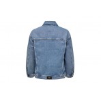Only Onlekat Life Ls Ovs Μπουφάν Τζιν Γυναικείο (15248786 MEDIUM BLUE DENIM)