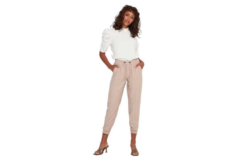 Only Onlemery Mw Pintuck Pull-Up Pant Pnt Παντελόνι (15249385 HUMUS)