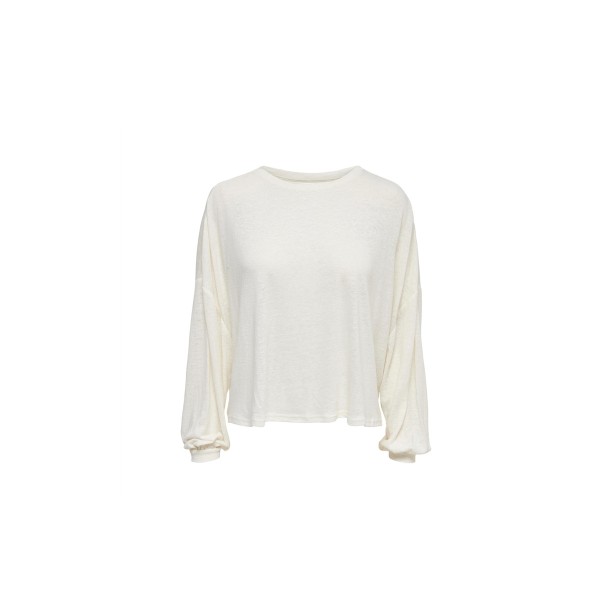 Only Onltea L-S Linen Boxy Top Jrs (15252054 TOFU)