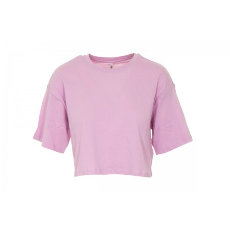 Only Onlmay Ss Boxy Crop Plain Top Jrs T-Shirt 