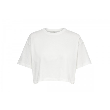 Only Onlmay Ss Boxy Crop Plain Top Jrs T-Shirt 