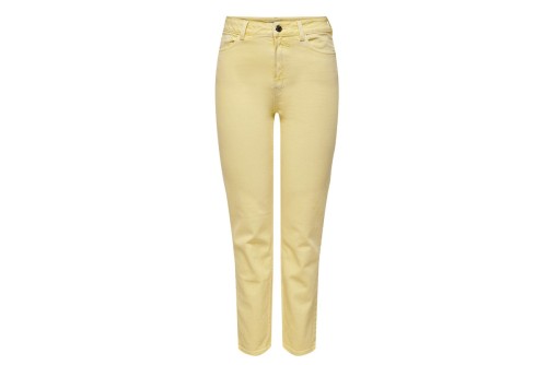 Only Onlemily Hw Straight Ank Col Pnt Παντελόνι Τζιν Γυναικείο (15252531 SUNNY LIME)