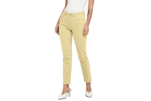 Only Onlemily Hw Straight Ank Col Pnt Παντελόνι Τζιν Γυναικείο (15252531 SUNNY LIME)