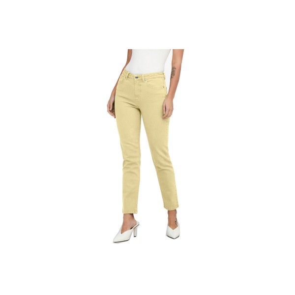 Only Onlemily Hw Straight Ank Col Pnt Παντελόνι Τζιν Γυναικείο (15252531 SUNNY LIME)