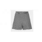 Only Onlmay High Waist Stripe Shorts Jrs Σορτς (15252605 BLACK)