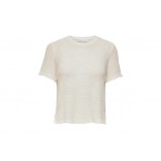 Only Γυναικείο Κοντομάνικο T-Shirt Λευκό