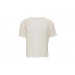 Only Γυναικείο Κοντομάνικο T-Shirt Λευκό